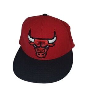 Vtg Chicago Bulls Fitted cap Mitchell and Ness hat